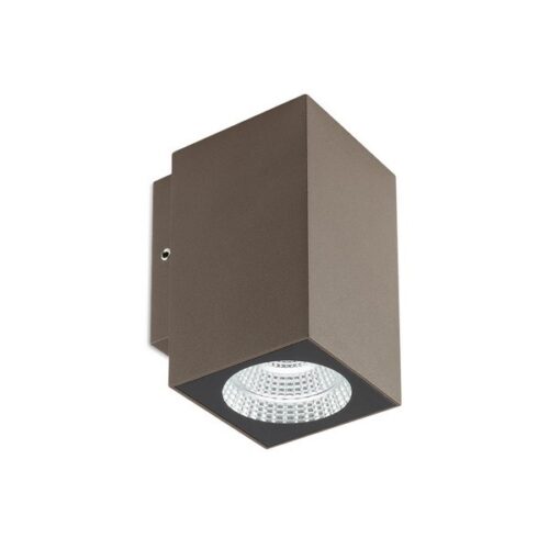 Redo 90086 Quad LED Nástěnné venkovní světlo | Teplá bílá | Hnědá | 3W