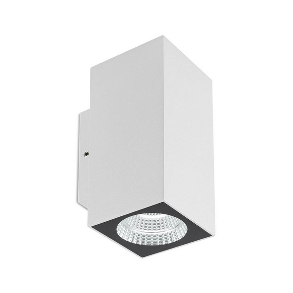 Redo 90087 Quad LED Nástěnné venkovní světlo | Teplá bílá | Bílá | 2x3W