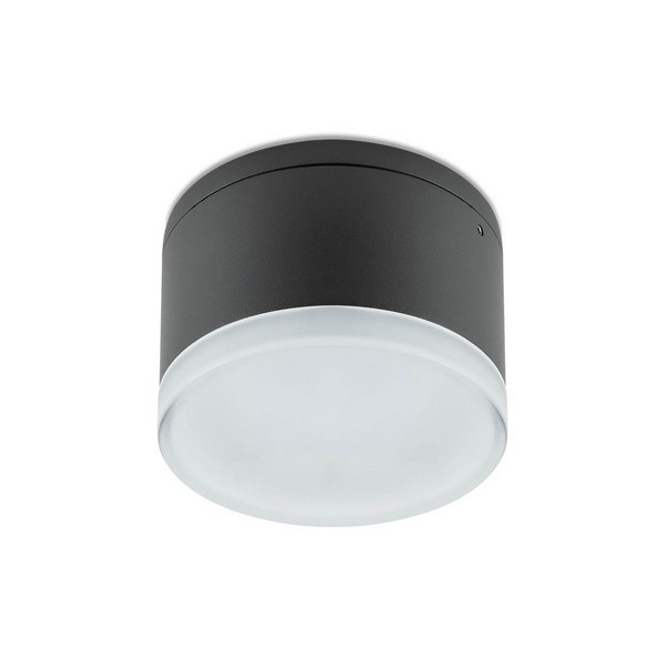 Redo 90107 Akron LED Přisazené stropní svítidlo | Teplá bílá | Černá | 9W