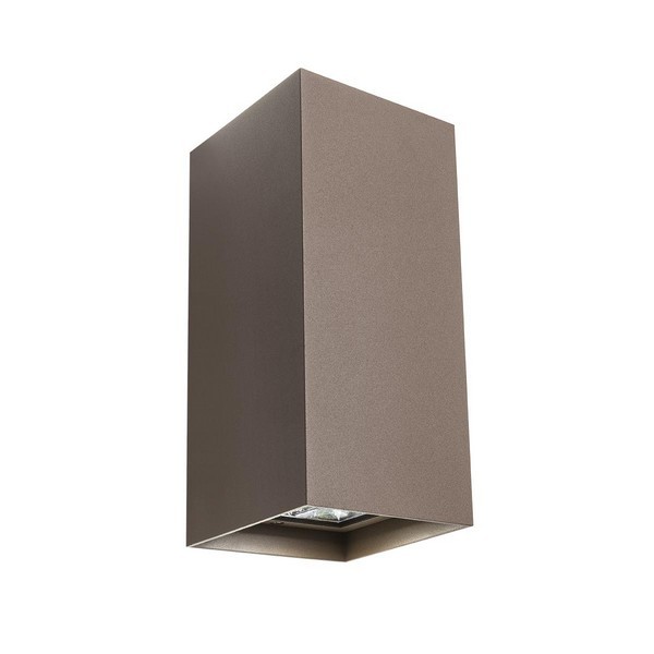 Redo 90233 Hub LED Nástěnné venkovní světlo | Teplá bílá | Hnědá | 20W