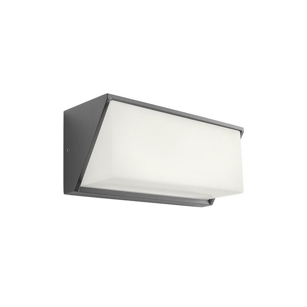 Redo 90238 Spectra LED Nástěnné venkovní světlo | Teplá bílá | Šedá | 17W