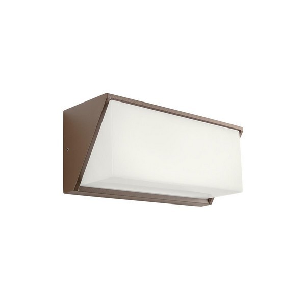 Redo 90239 Spectra LED Nástěnné venkovní světlo | Teplá bílá | Hnědá | 17W