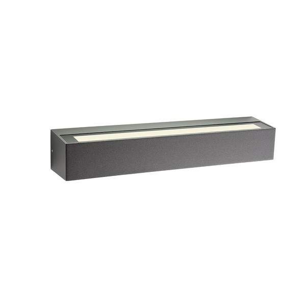 Redo 90260 Aroos LED Nástěnné venkovní světlo | Teplá bílá | Černá | 21W