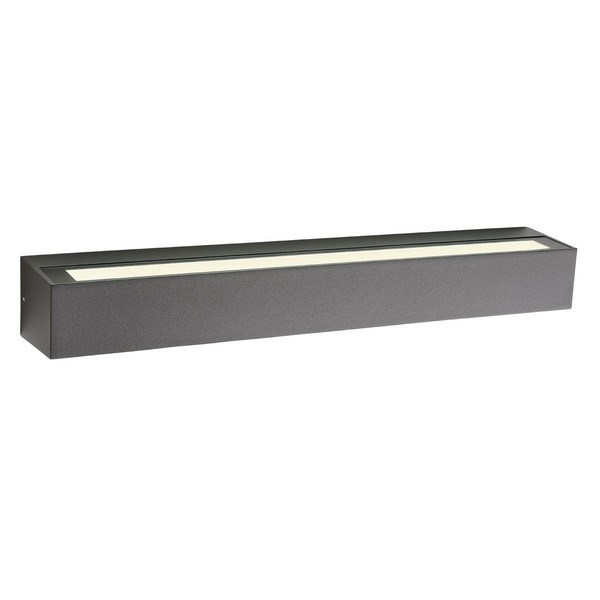 Redo 90263 Aroos LED Nástěnné venkovní světlo | Teplá bílá | Černá | 30W