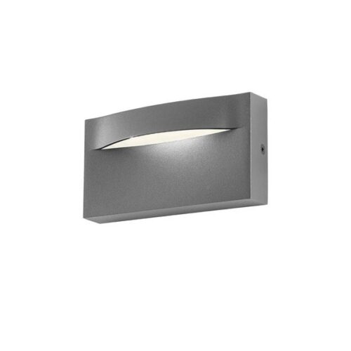 Redo 90426 Polifemo LED Nástěnné venkovní světlo | Teplá bílá | Černá | 8W