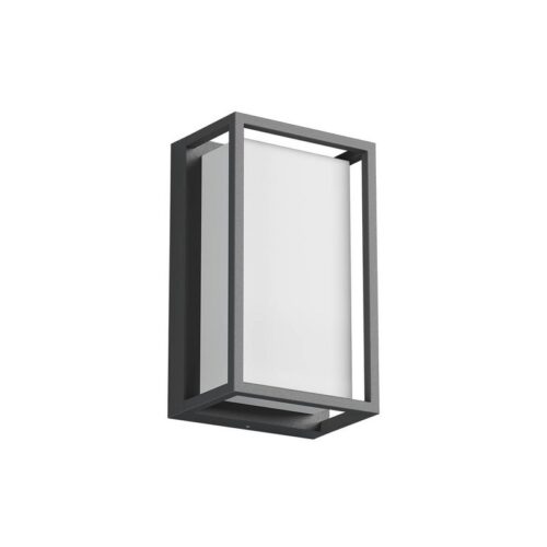Redo 90533 LED Nástěnné venkovní světlo | Teplá bílá | Šedá
