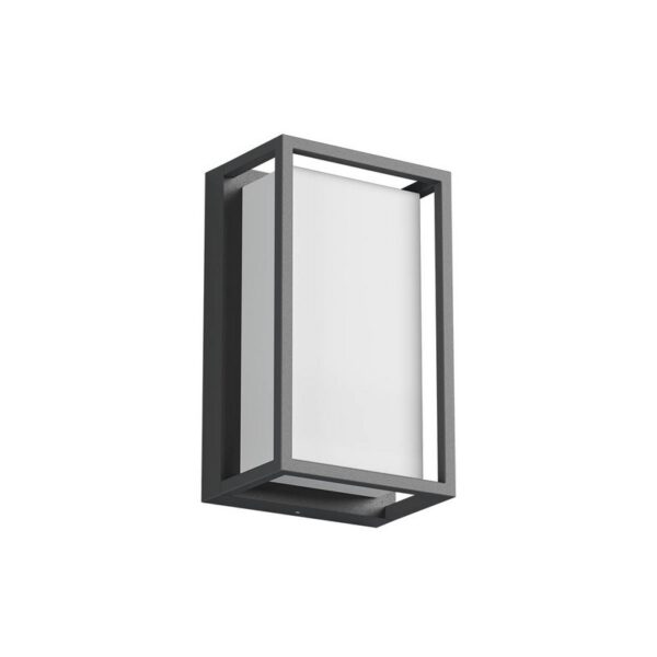 Redo 90533 LED Nástěnné venkovní světlo | Teplá bílá | Šedá