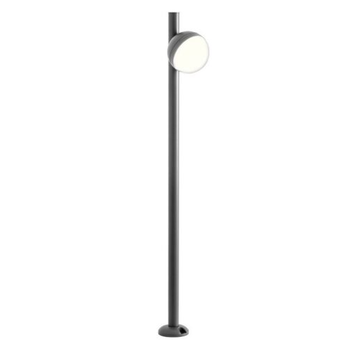 Redo 90557 LED Zahradní sloupkové světlo | Teplá bílá | Šedá