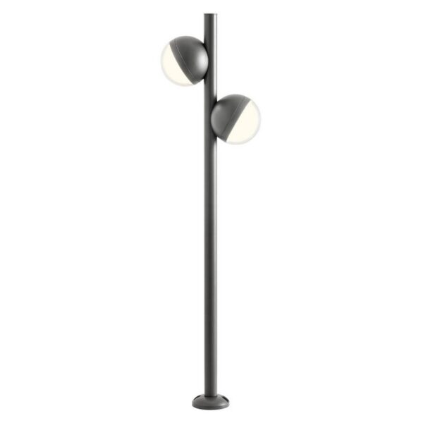 Redo 90559 LED Zahradní sloupkové světlo | Teplá bílá | Šedá