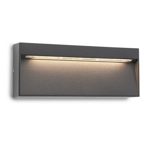 Redo 9153 Even LED Nástěnné venkovní světlo | Teplá bílá | Šedá | 6W