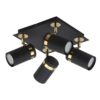 Italux 5900644432692 LED bodové svítidlo | 4x35W | Černá
