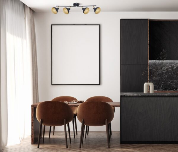 Italux 5902854538454 Bodové svítidlo | E27 | Barevný kov | Černá | Zlatá