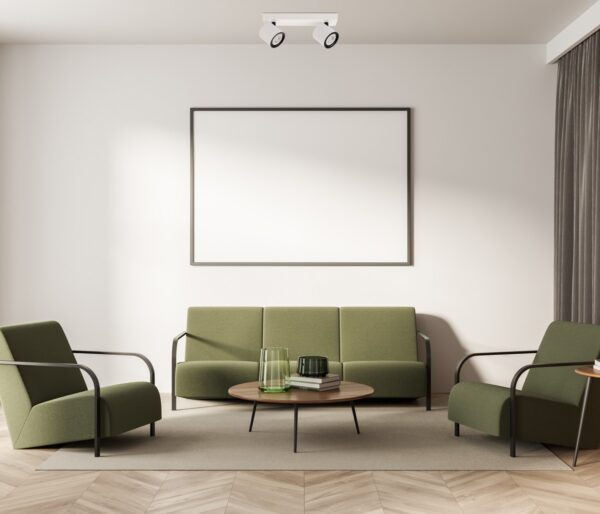 Italux 5900644430582 Bodové svítidlo | GU10 | Bílá | Černá