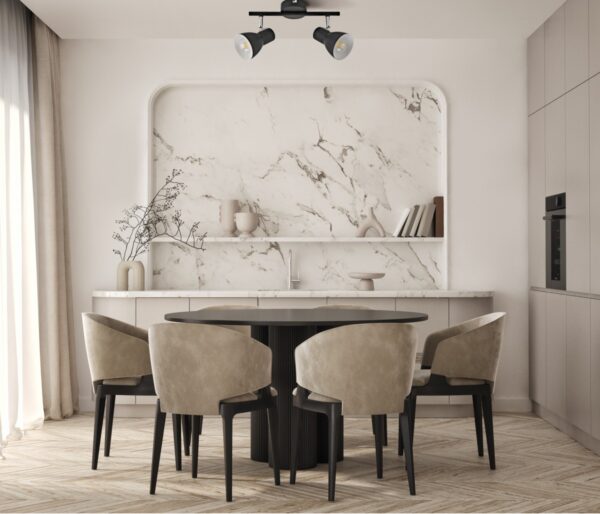 Italux 5900644432555 Bodové svítidlo | E14 | Černá