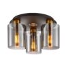 Italux 5902854538737 Přisazené stropní svítidlo | E14 | Barevný kov | Bronz