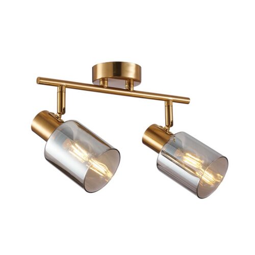 Italux 5902854538638 Bodové svítidlo | E14 | Barevný kov | Bronz