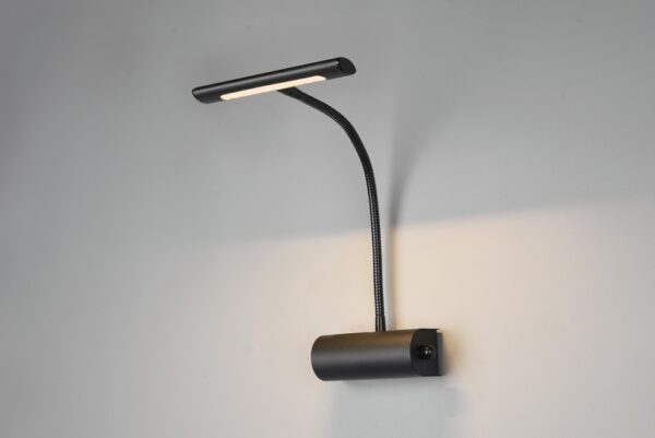 Trio 279770132 Curtis LED nástěnní svítidlo | Teplá bílá | Černá | 4W