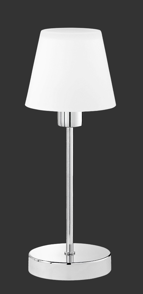 Trio 595700106 Luis Ii Dotyková stolní lampa | E14 | Bílá | Kov | Stříbrná