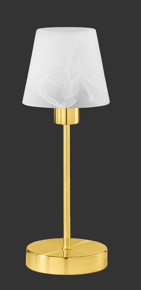 Trio 595700108 Luis Ii Dotyková stolní lampa | E14 | Barevný kov | Bílá | Mosaz