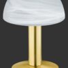Trio 599100108 Fynn Ii Dotyková stolní lampa | E14 | Barevný kov | Bílá | Mosaz