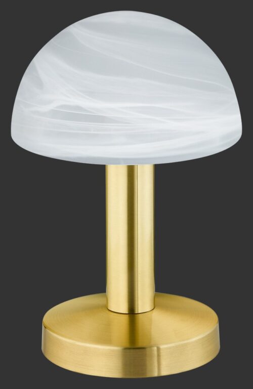 Trio 599100108 Fynn Ii Dotyková stolní lampa | E14 | Barevný kov | Bílá | Mosaz