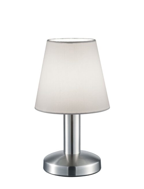 Trio 599700101 Mats Ii Dotyková stolní lampa | E14 | Bílá | Kov | Nikl