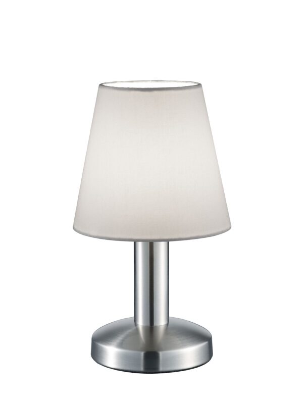 Trio 599700101 Mats Ii Dotyková stolní lampa | E14 | Bílá | Kov | Nikl