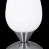 Trio R59441007 Cup Ii Dotyková stolní lampa | E14 | Bílá | Kov | Nikl