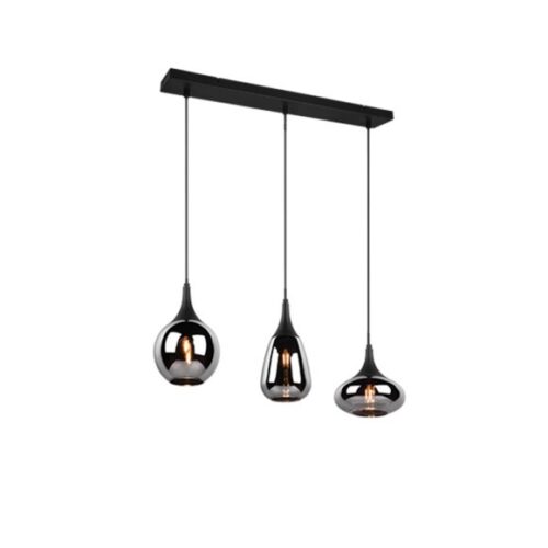 Trio 317000332 Lumina Lustr | E14 | Černá