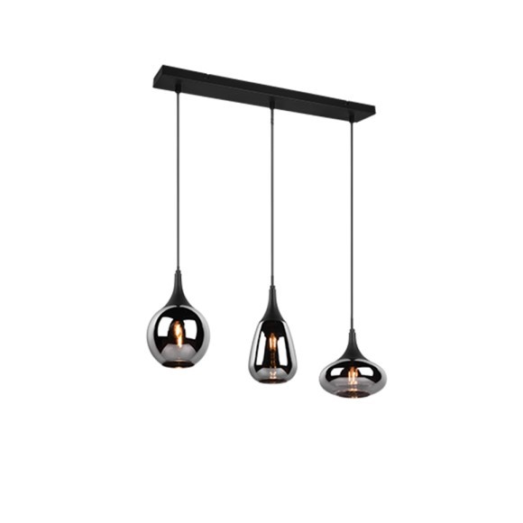 Trio 317000332 Lumina Lustr | E14 | Černá