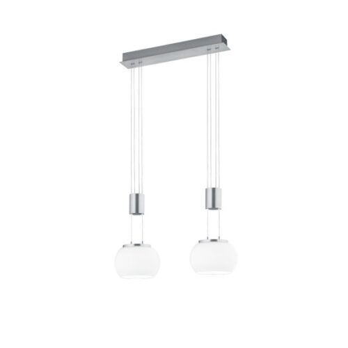 Trio 342010207 Madison LED stropní svítidlo | Teplá bílá | 2x8W | Kov | Nikl