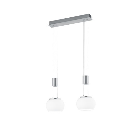 Trio 342010207 Madison LED stropní svítidlo | Teplá bílá | 2x8W | Kov | Nikl