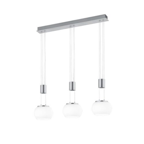 Trio 342010307 Madison LED stropní svítidlo | Teplá bílá | 3x8W | Kov | Nikl