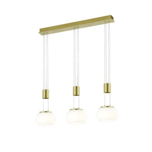 Trio 342010308 Madison LED stropní svítidlo | Teplá bílá | 3x8W | Kov | Nikl
