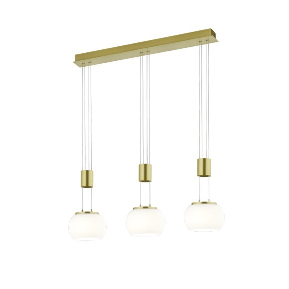 Trio 342010308 Madison LED stropní svítidlo | Teplá bílá | 3x8W | Kov | Nikl
