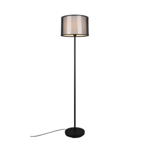 Trio 411400132 Burton Stojací lampa | E27 | Černá