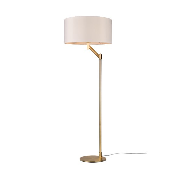 Trio 414400108 Cassio Stojací lampa | E27 | Barevný kov | Mosaz
