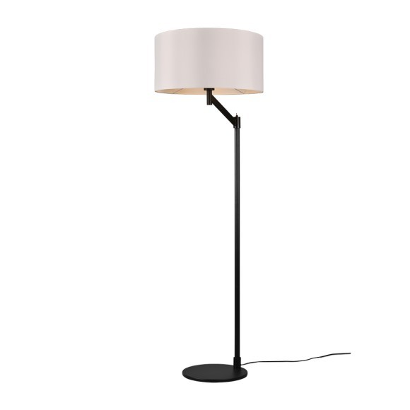 Trio 414400132 Cassio Stojací lampa | E27 | Černá