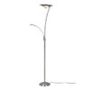 Trio 424310207 Granby LED Stmívatelná stojací lampa | Teplá bílá | Kov | Nikl | 29 + 6,5W