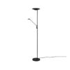 Trio 425610232 Brantford LED Stmívatelná stojací lampa | Teplá bílá | Černá | 30 +6,5W