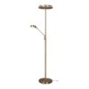 Trio 426510204 Franklin LED Stmívatelná stojací lampa | 35+,6,5W | Barevný kov | Mosaz