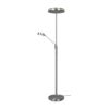 Trio 426510207 Franklin LED Stmívatelná stojací lampa | 35+,6,5W | Kov | Nikl