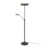 Trio 426510242 Franklin LED Stmívatelná stojací lampa | 35+,6,5W | Černá