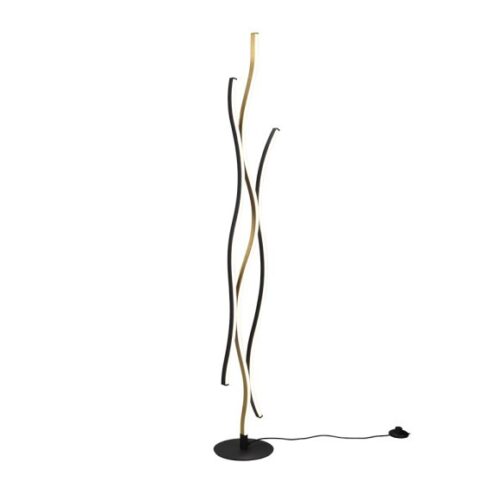 Trio 441210308 Blaze LED Stmívatelná stojací lampa | Variabilní | 28W | Barevný kov | Mosaz
