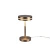 Trio 526510104 Franklin LED stolní lampička | Teplá bílá | 6W | Barevný kov | Mosaz