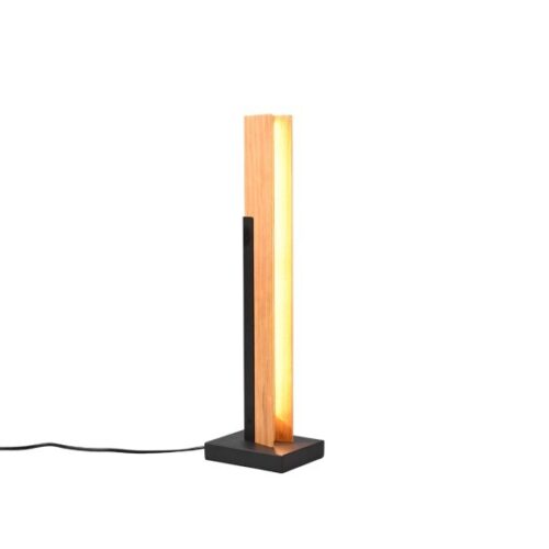 Trio 541610132 Kerala LED Dřevěná stolní lampička | Teplá bílá | 8W | Černá