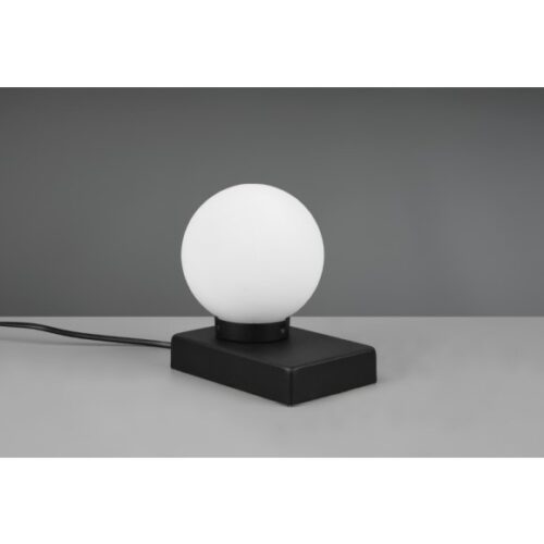 Trio 590100132 Davi Ii Dotyková stolní lampa | E14 | Bílá | Černá