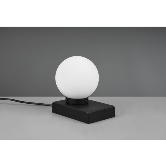 Trio 590100132 Davi Ii Dotyková stolní lampa | E14 | Bílá | Černá
