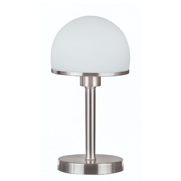 Trio 592300107 Joost Ii Dotyková stolní lampa | E27 | Bílá | Kov | Nikl
