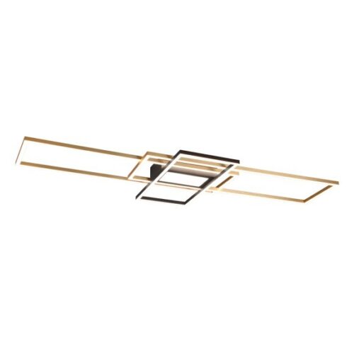 Trio 620010408 Irvine LED Přisazené stropní svítidlo | Variabilní | 60W | Barevný kov | Mosaz